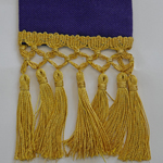 tasseled gold fringe