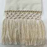 knotted tartan fringe